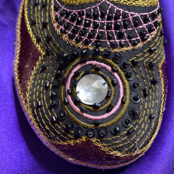 New 📌 Wild Rose slip on Sandals - Mules with beautiful  Beading - Picture 11 of 13